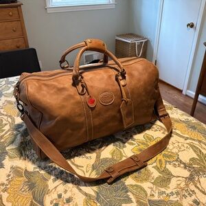 Roots Brown Leather Men's Bag